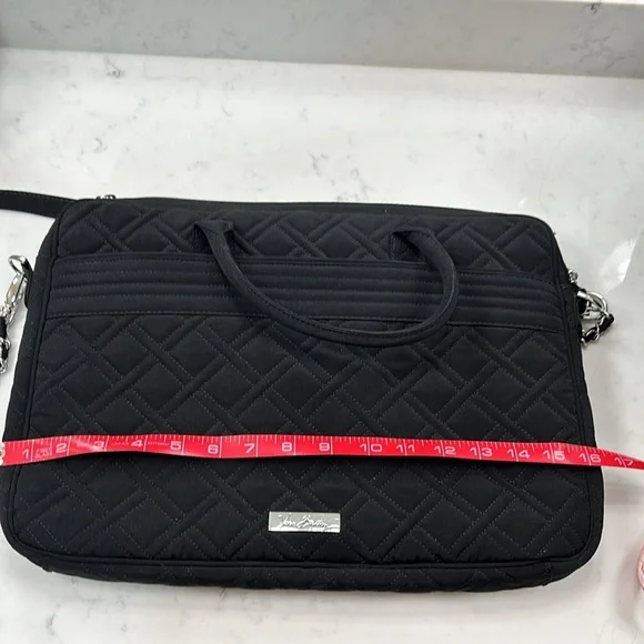 VERA BRADLEY black quilted laptop bag - Picture 6 of 7
